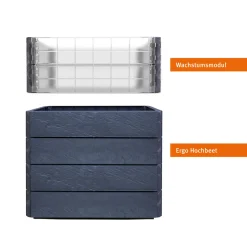 Garantia Hochbeet ERGO QUADRO Turbo M 75 Stone inkl FLORA