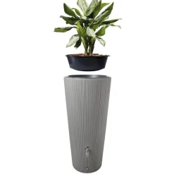 Garantia LINUS 2in1 Regenspeicher 220 L zinkgrau