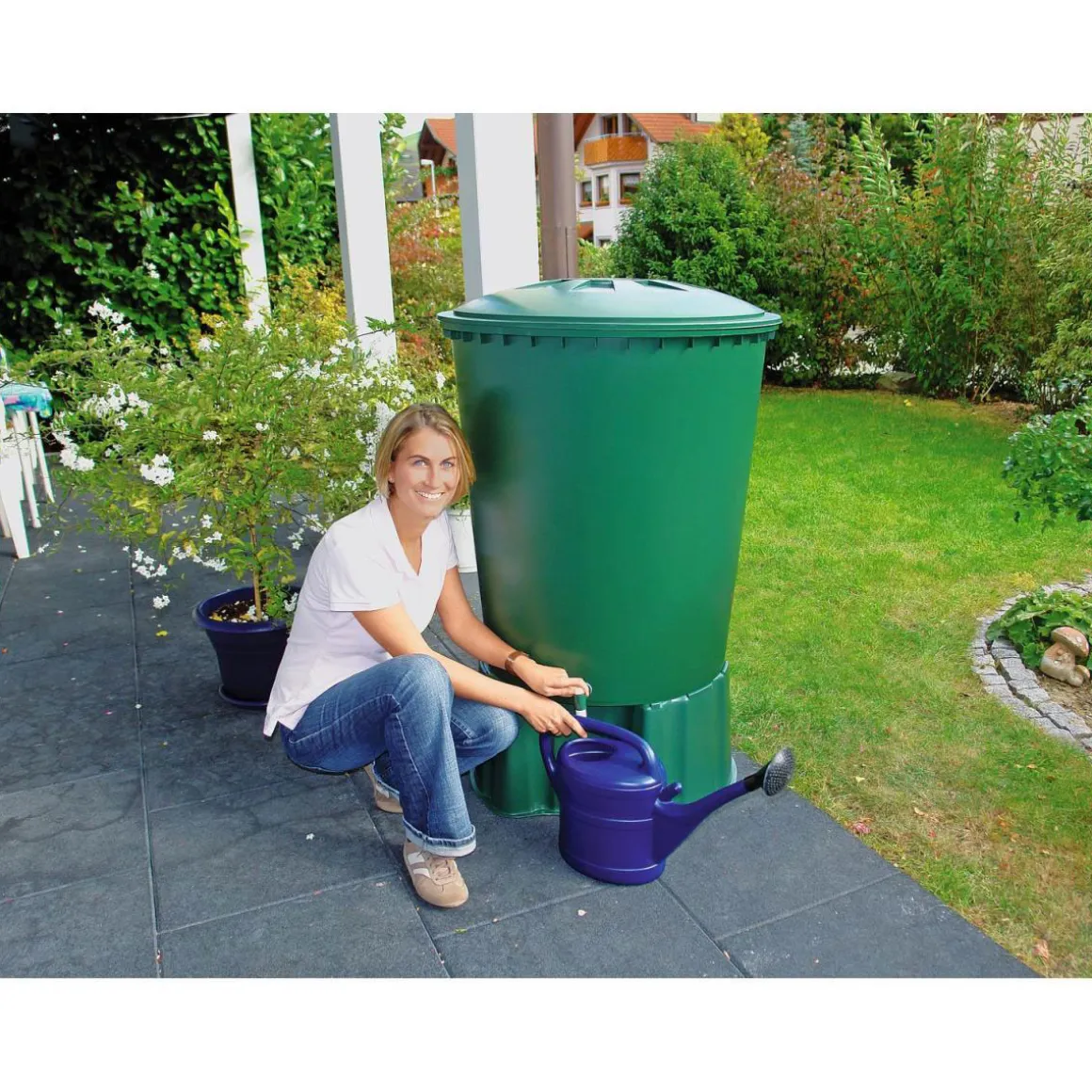 Garantia Regentonne 510 L rund grün