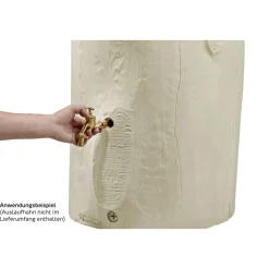 Garantia Regentonne Woodstock Baumstamm 250 L dunkelbraun