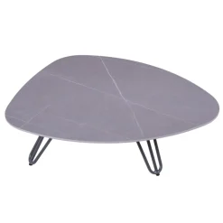 Garden Pleasure Tisch EMILIA Aluminium, gesinterter Stein, grau