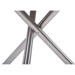 Garden Pleasure Tisch SIENNA rund Edelstahl / Kunststoff HPL, grau