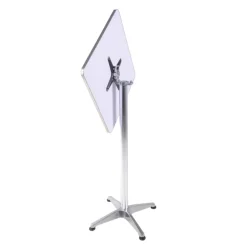 Garden Pleasure Tisch/Stehtisch BISTRO quadratisch, Alu-Gestell, Stahl,