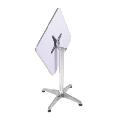 Garden Pleasure Tisch/Stehtisch BISTRO quadratisch, Alu-Gestell, Stahl,