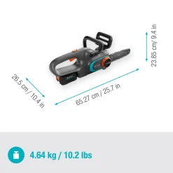 Gardena Akku-Kettensäge PowerSaw 250/18V Ready-To-Use mit 18V POWER FOR ALL-Akku
