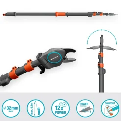 Gardena Teleskop-Baumschneider StarCut Pro L, Bypass- Schneidprinzip