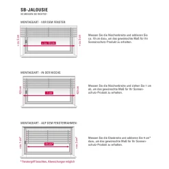 Gardinia Jalousie Alu 25 mm 100x130 cm silber