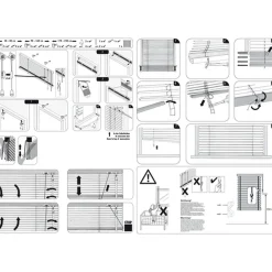 Gardinia Aluminium-Jalousie 60 x 130 cm weiß