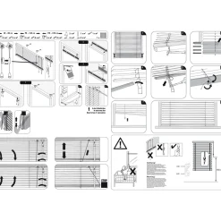 Gardinia Aluminium-Jalousie 140 x 175 cm beige