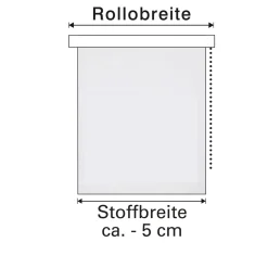 Gardinia Doppelrollo grau 100 x 150 cm