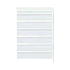 Gardinia Doppelrollo mit weißer Aluminiumkassette weiß