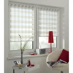 Gardinia EasyFix Rollo Karo 60 x 150 cm weiß