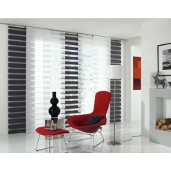 Gardinia Flächenvorhang Day+Night 245 x 60 cm grau