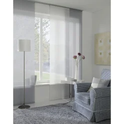 Gardinia Flächenvorhang Stoff Entry 60 x 245 cm grau