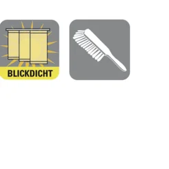 Gardinia Flächenvorhang Stoff Entry 60 x 245 cm braun