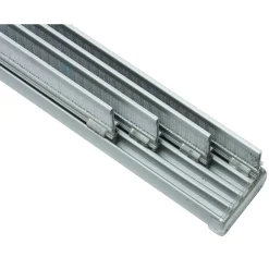 Gardinia Flächenvorhangschiene 4-läufig 225 cm Aluminium