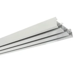 Gardinia Flächenvorhangschiene 3-läufig 210 cm weiß