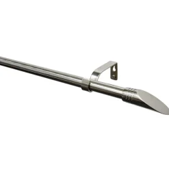 Gardinia Gardinenstange Ellipse Durchmesser 16/19 mm 190-340 cm Edelstahl-optik