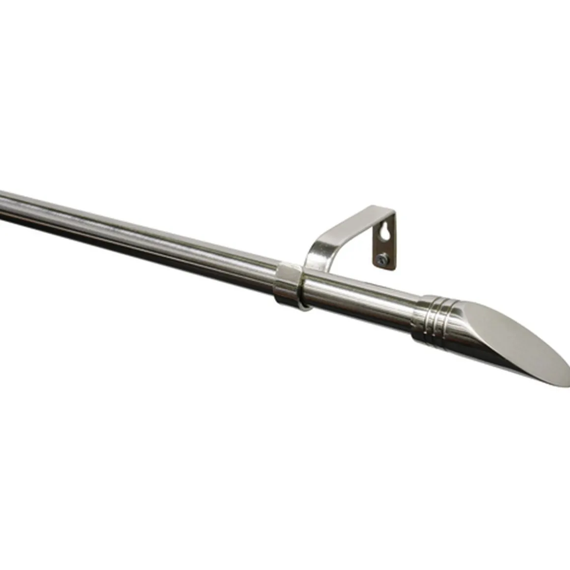 Gardinia Gardinenstange Ellipse Durchmesser 16/19 mm 190-340 cm Edelstahl-optik