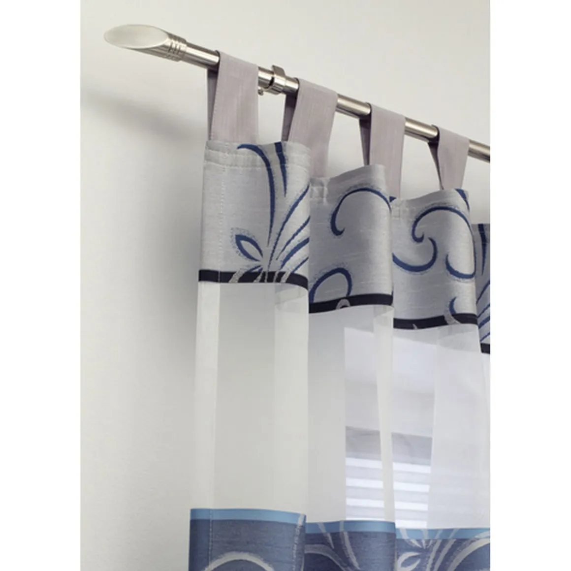 Gardinia Gardinenstange Ellipse Durchmesser 16/19 mm 190-340 cm Edelstahl-optik