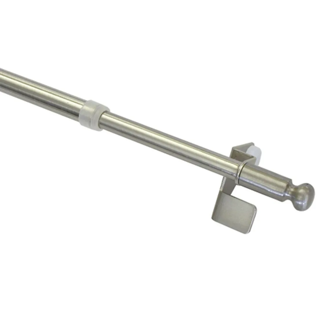 Gardinia Gardinenstange Filigrano Kugel 50-80 cm Durchmesser 8/10 cm Edelstahl-optik