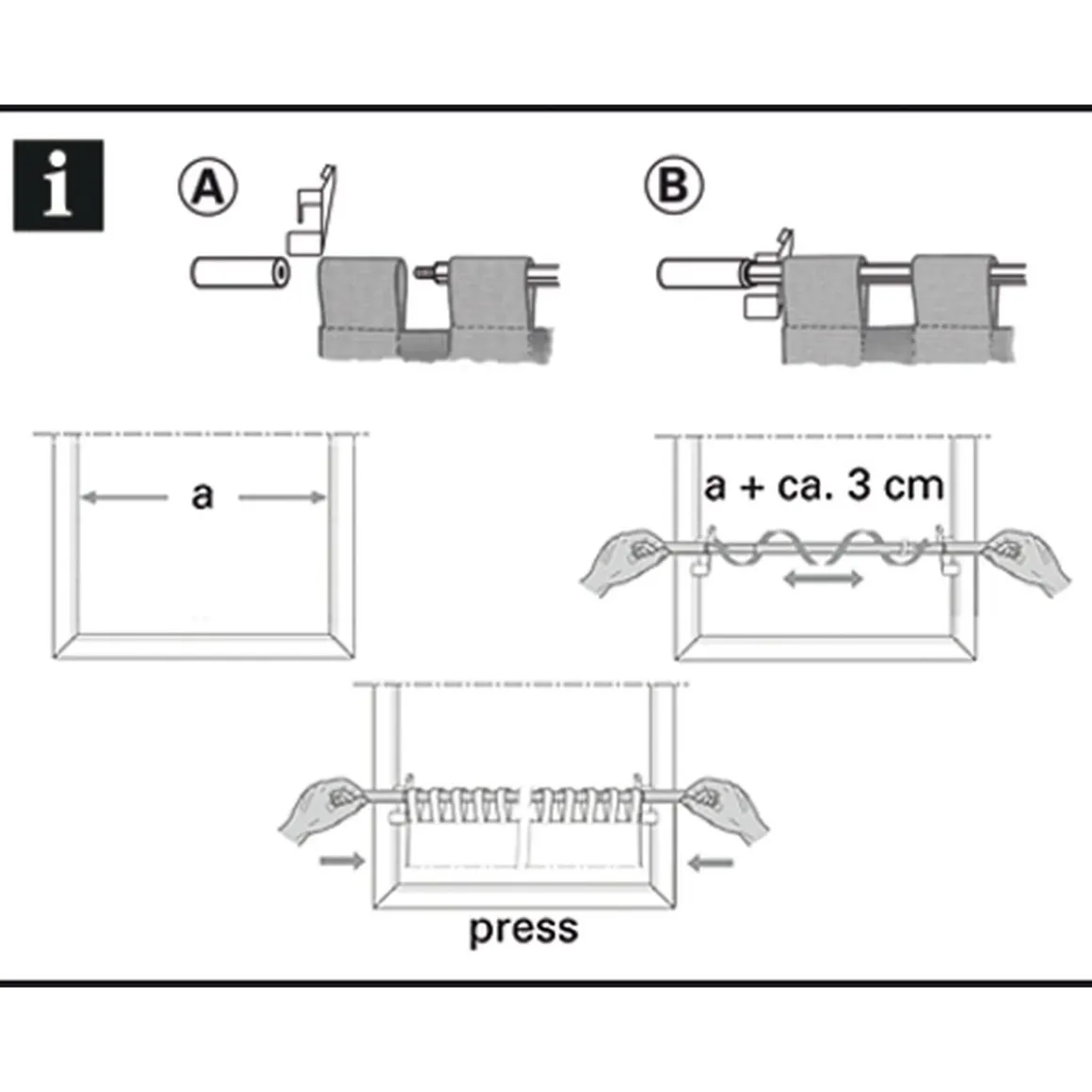 Gardinia Gardinenstange Filigrano Kugel 50-80 cm Durchmesser 8/10 cm Edelstahl-optik