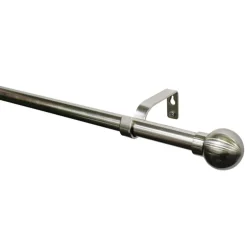 Gardinia Gardinenstange Kugel Durchmesser 16/19 mm 190-340 cm cm Edelstahl-optik