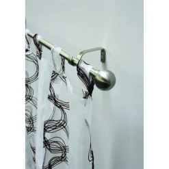 Gardinia Gardinenstange Kugel Durchmesser 16/19 mm 120-210 cm Edelstahl-optik