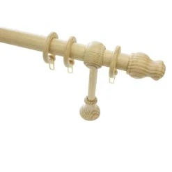 Gardinia Gardinenstange Lugano Classic Durchmesser 28 mm 250 cm Kiefer