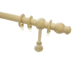 Gardinia Gardinenstange Lugano Classic Durchmesser 28 mm 200 cm Kiefer