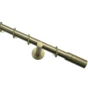 Gardinia Gardinenstange Zylinder Durchmesser 20 mm 160 cm Messing-antik