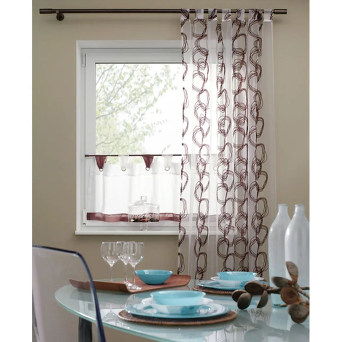 Gardinia Gardinenstange Zylinder Durchmesser 22/25 mm 100-190 cm bronze