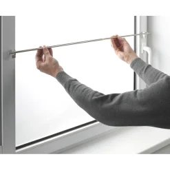 Gardinia Klemmstange Press und Go Filigrano Kugel silber 80-110 cm