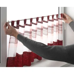 Gardinia Klemmstange Press und Go Filigrano Kugel silber 80-110 cm