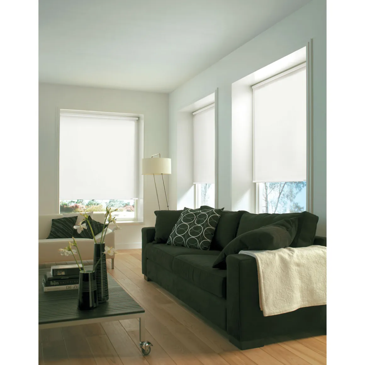 Gardinia Seitenzugrollo 62 x 180 cm Uni weiß