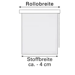 Gardinia Seitenzugrollo 82 x 230 cm weiß