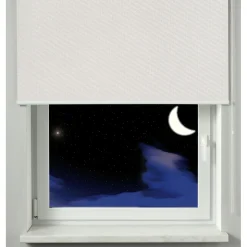 Gardinia Seitenzugrollo Thermo 162 x 180 cm Streifen weiß