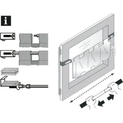 Gardinia Spannvitrage Durchmesser 9 mm 60-90 cm weiß