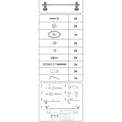 Gardinia Stahlseil Pavo 1-läufig 500 cm chrom