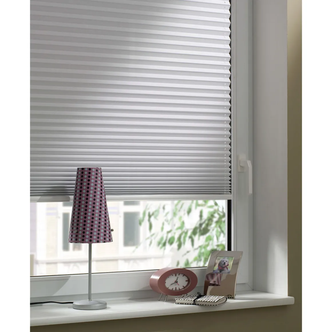 Gardinia Thermo-Plissee EasyFix weiß 70 x 130 cm