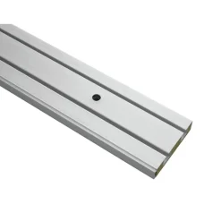 Gardinia Vorhangschiene GE2 250 cm mit Profil für Blendenbefestigung weiß