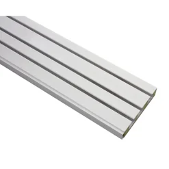 Gardinia Vorhangschiene GE3 180 cm mit Profil für Blendenbefestigung weiß