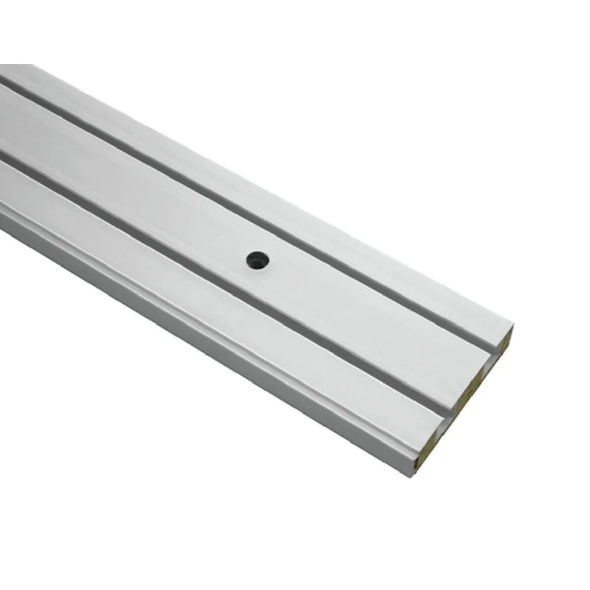 Gardinia Vorhangschiene GE2 180 cm mit Profil für Blendenbefestigung weiß