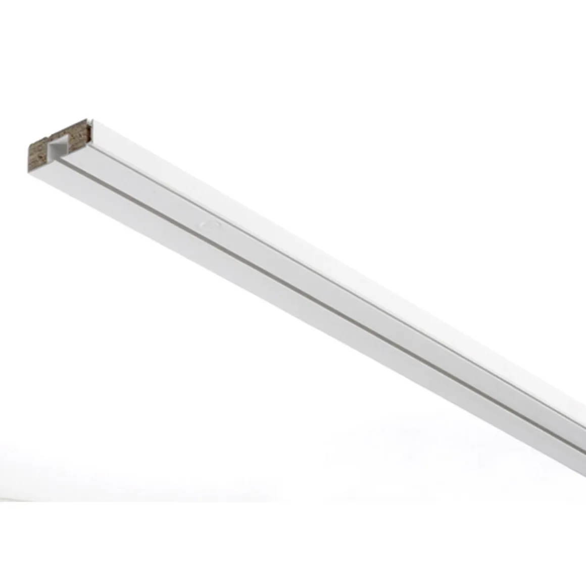 Gardinia Vorhangschiene GE1 210 cm mit Profil für Blendenbefestigung weiß