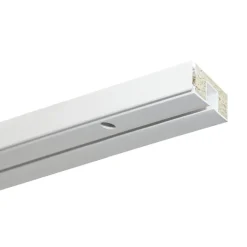 Gardinia Vorhangschiene GE1 180 cm mit Profil für Blendenbefestigung weiß