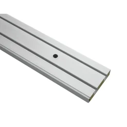 Gardinia Vorhangschiene GE2 120 cm mit Profil für Blendenbefestigung weiß