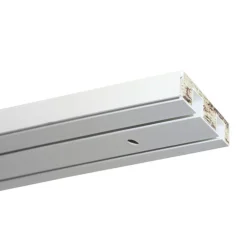 Gardinia Vorhangschiene GE2 210 cm mit Profil für Blendenbefestigung weiß