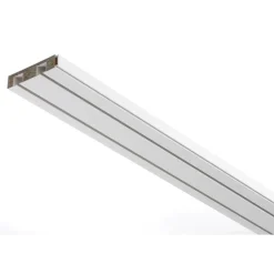 Gardinia Vorhangschiene GE2 210 cm mit Profil für Blendenbefestigung weiß