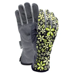 Gartenhandschuh geblümt gelb Größe 8