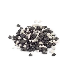 Gartensplitt schwarz-weiß 8/16 25 kg